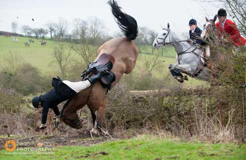 Cottesmore Fox Hunt Ladywood Lodge 28Feb12