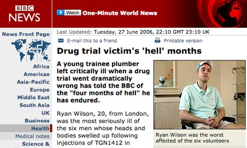 Ryan Wilson Drug Trial Hell