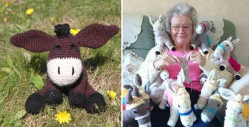 Crochet or Knit a Neddy or Wolley the Donkey Toy