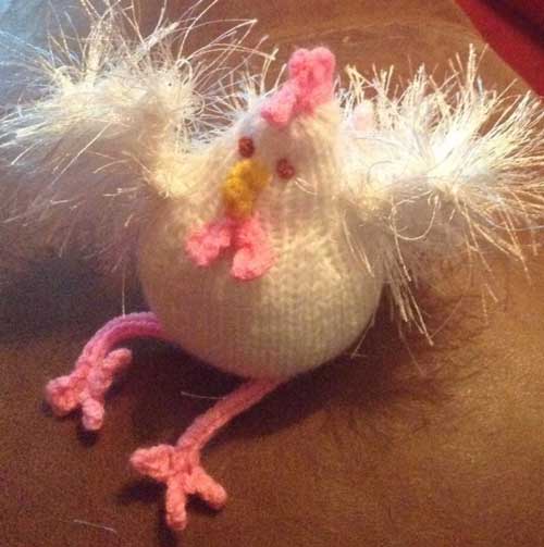 Knitting Ideas to Help Animals Knitted Chicken Lorna