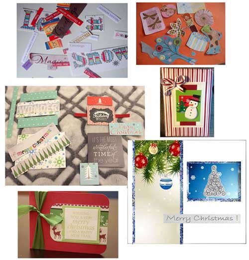 Recycle Christmas Cards Greetings Cards Gift Tags Wrapping Paper Cut Out and Reuse Pictures and Words