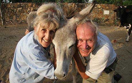 Where You Can Donate Your Crafts For Animals ASSWIN Founders with Working Donkey in India