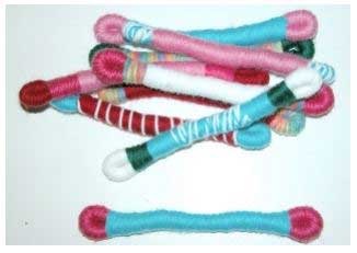 No Sew Create Wolly Wand Cat Toys Out of Strings of Wool