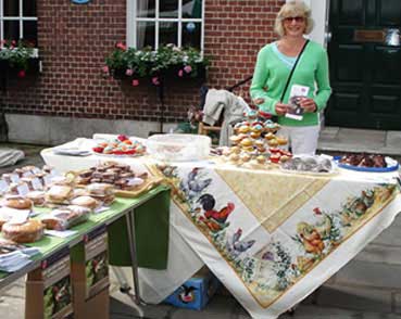 Fundraising For Charity Ideas Stalls Teta Crowe Ex-Battery Hens Eggs In Cakes Sold At Market