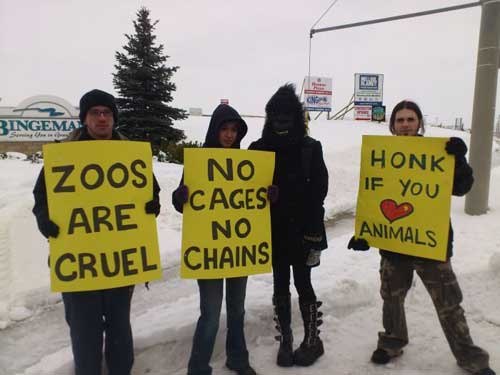 Animal rights activists stage Bond Street protests