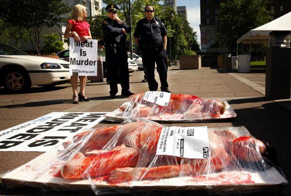 Help Stop Animal Abuse With Protests and Demonstrations PETA Against The Meat Industry