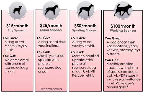 Sponsored Rescue Animals