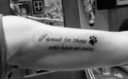 Tattoo Against Animal Abuse